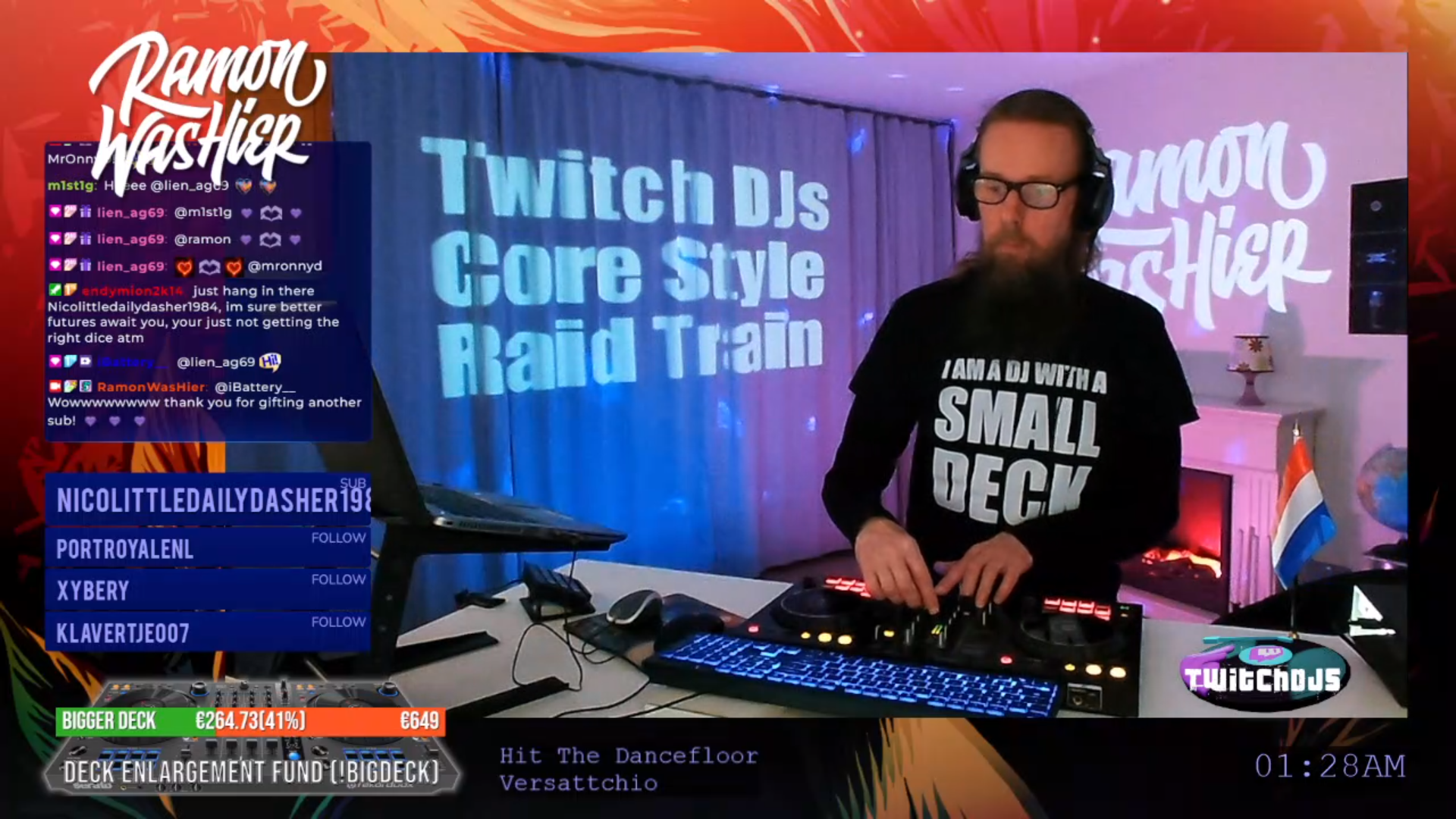 Twitch DJs Core Style Raid Train