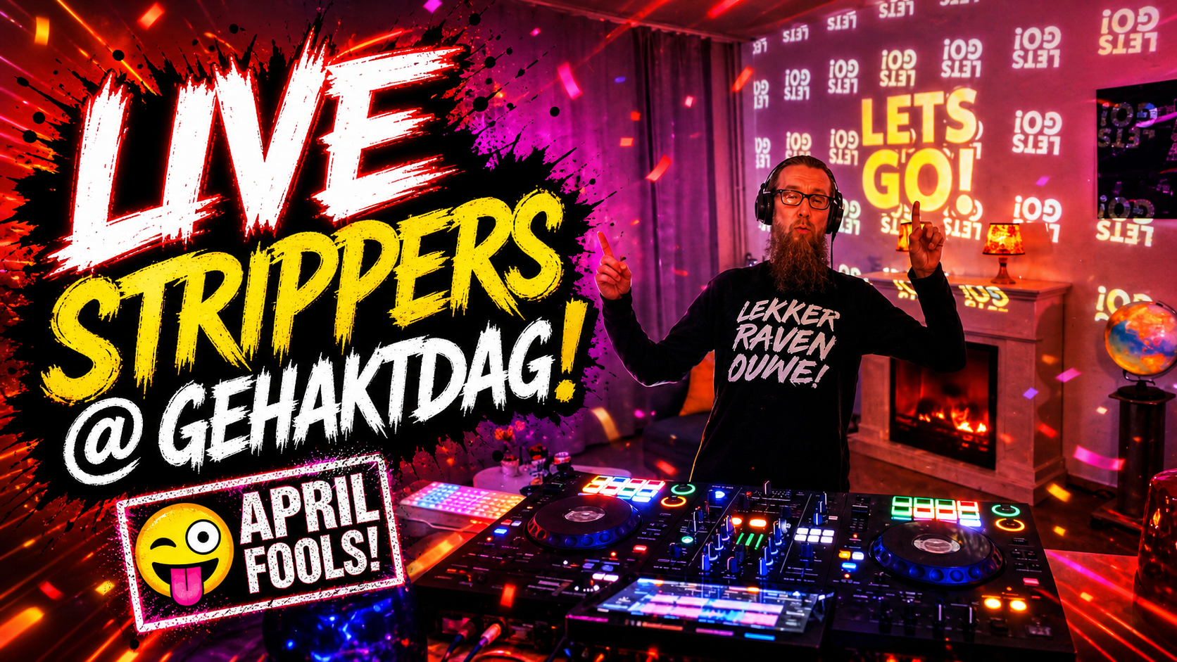 Live Strippers at GehaktDag!